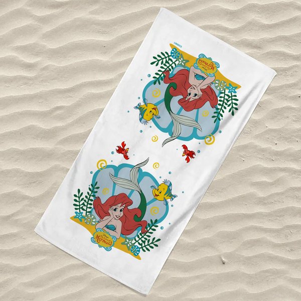 Vintage Little Mermaid Beach Towel-image