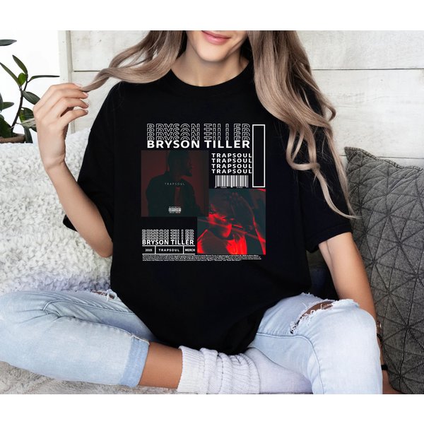Bryson Tiller Music Album T-Shirt, Merch Vintage-image