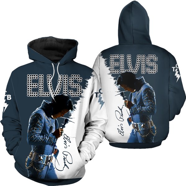 Vintage Elvis Presley 3D Hoodie-image