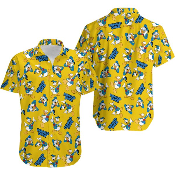 Donald Funny Duck Steamboat Willie Hawaii Shirt-image