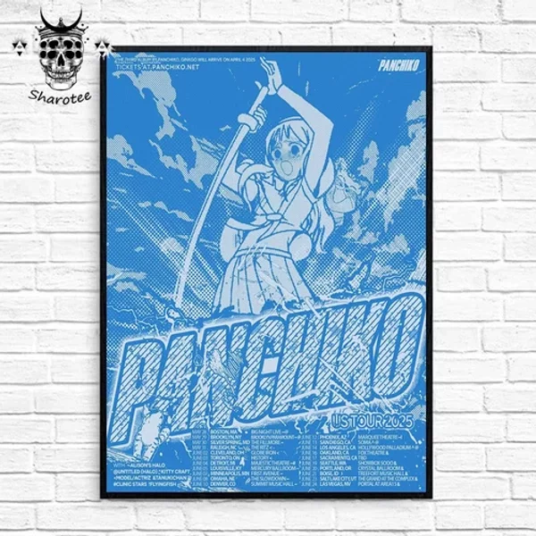 New Panchiko Us Tour 2025 Next Pop Music Tour Dates Wall Decor Poster Wall Art