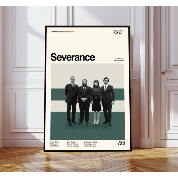 Severance Poster, Tv Series Print, Mid Century Art, Minimalist Art-image