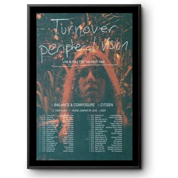 New Turnover Peripheral Vision Live In Fall For The First Time Tour 2025 Poster-image