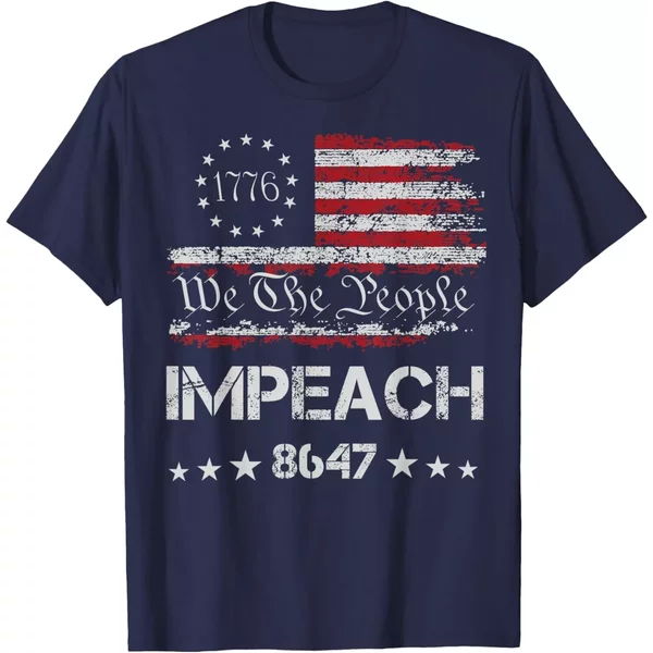 8647 Anti Trump Impeach Trump Impeach 47 Resist 86 47 Flag Unisex T-Shirt-image