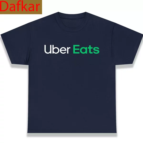 Uber Eats Food Delivery Funny Logo Men's T Shirt-image