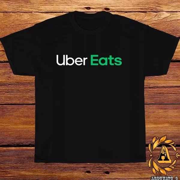 Uber Eats Food Delivery Logo Black/ Grey/ White/ Navy / Red T-Shirt-image