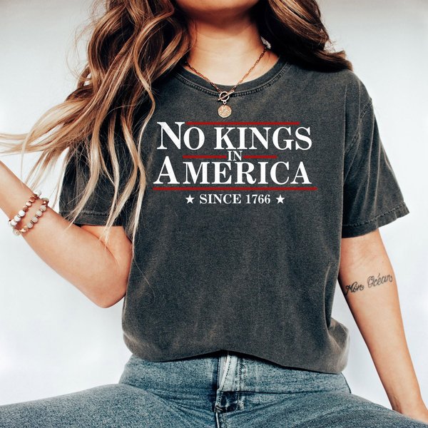 No Kings In America Shirt, Equal Rights Shirt, Protest Shirt, Anti Trump Shirt, Anti Maga, Social Justice Shirt-image