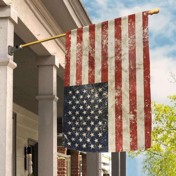 Upside Down Flag, Resist Fascism Flag Sign, Trump Political, Social Justice, Distress Flag-image