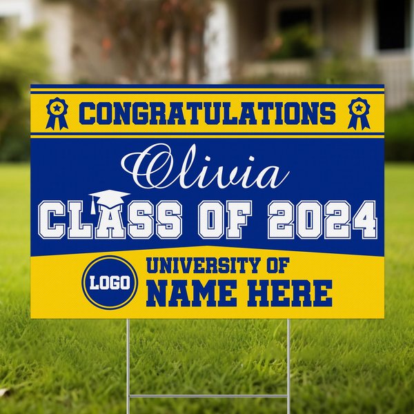 Personalized Graduation Yard Sign 2025, Coroplast Grad Sign, Class Of 2025 Graduate-image