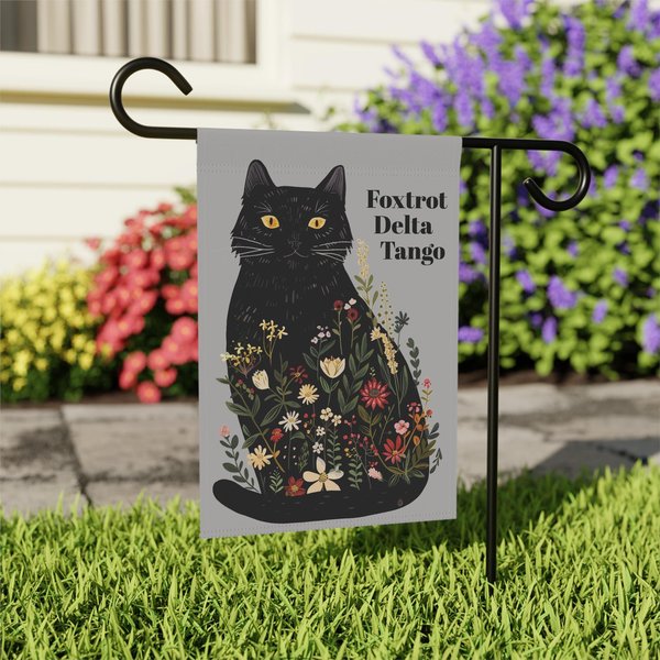 Fdt Garden Flag | Subtle Anti Trump Yard Flag For Cat Ladies-image