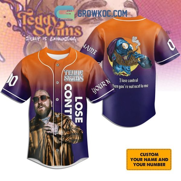 Personalized Teddy Swims Lose Control Baseball Jersey-image