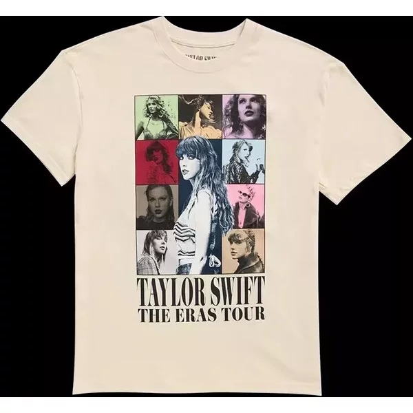 Brand New Taylorr Swifts The Erass Tourr Beige T-Shirt-image