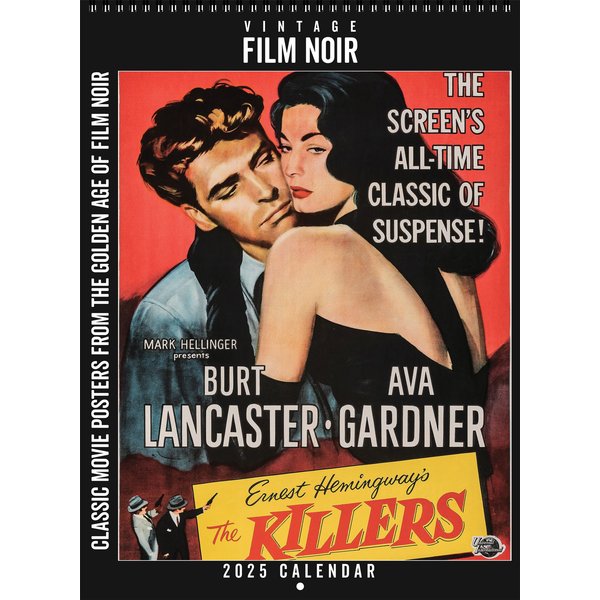 2025 Vintage Film Noir Calendar Classic Movie-image