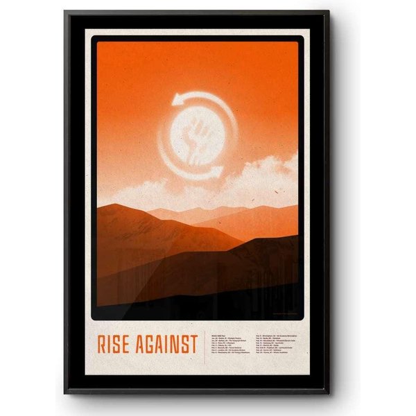 Poster Rise Against Winter Tour 2025-image
