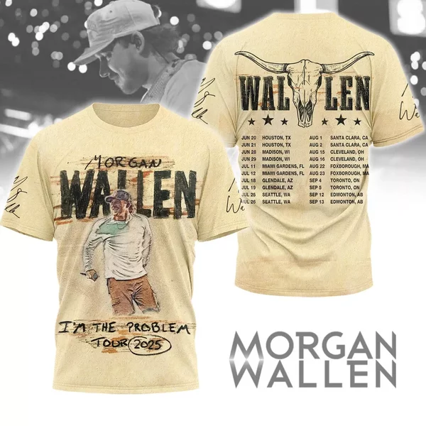 Wallen Western I’M The Problem Tour 2025 Shirt-image