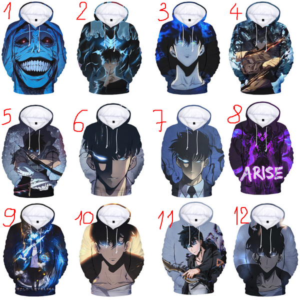 Anime Solo Leveling Fans Hoodie Anime Unisex Men Women-image
