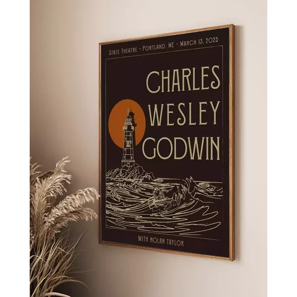 Charles Wesley Godwin March 13 2025 Portland, Me Tour Poster-image