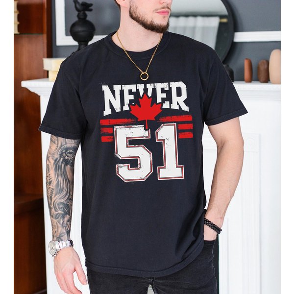 Never 51St State Canada Shirt, Canada Forever 51St State Never T-Shirt-image