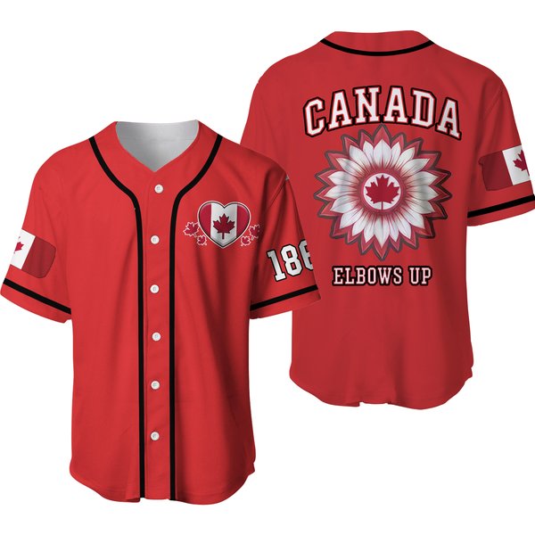Canada Elbows Up 1867 Baseball Jersey Shirt,-image