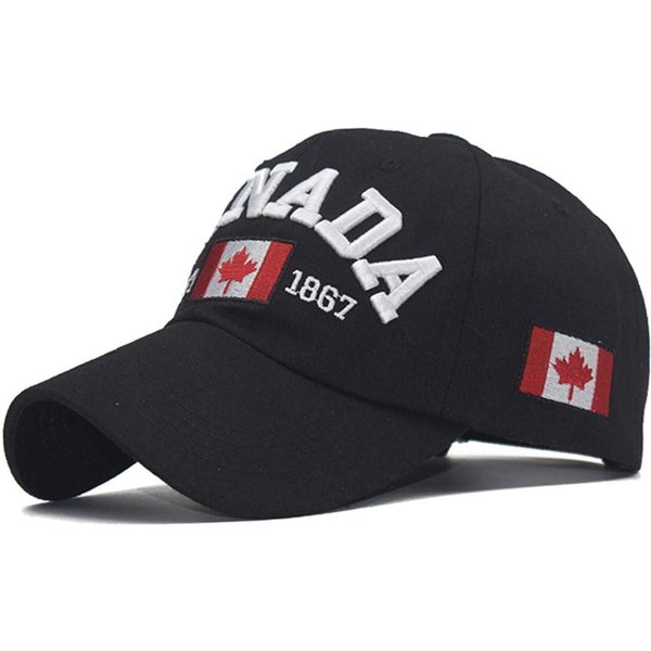 Embroidered Canada Est 1867 Hat, Canada Dad Hat Maple Leaf Flag Cap-image