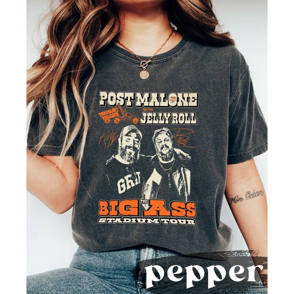 Vintage Post Malone Tour Shirt, Posty 2025 Tour-image