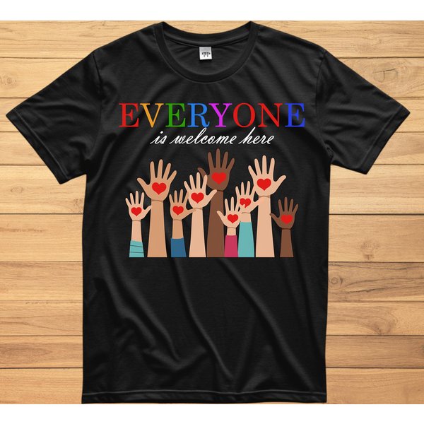 Everyone Is Welcome Here Idaho Teache Shirt-image