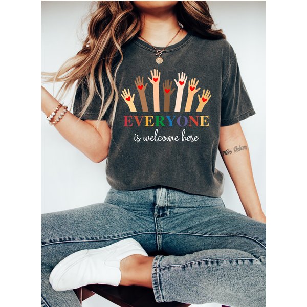 Idaho Teacher Shirt Everyone Is Welcome Here-image