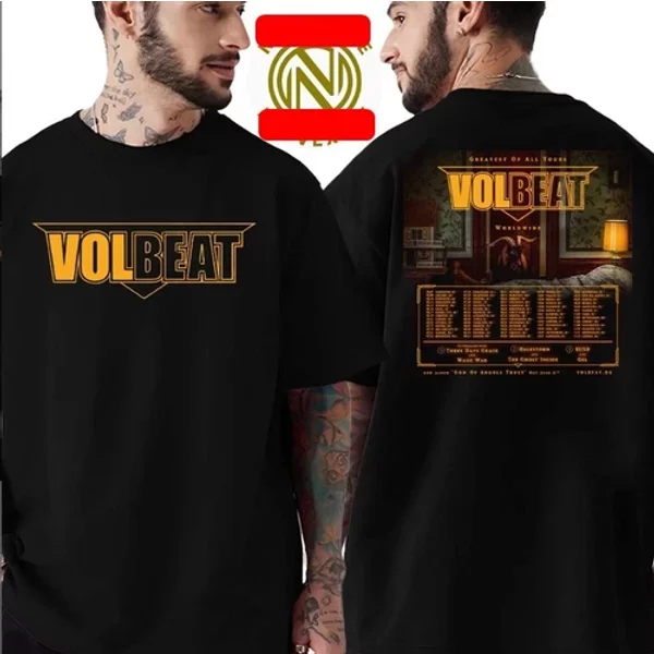 Volbeat Greatest Of All Tours 2025 Worldwide God Of Angels Tshirt Hot-image