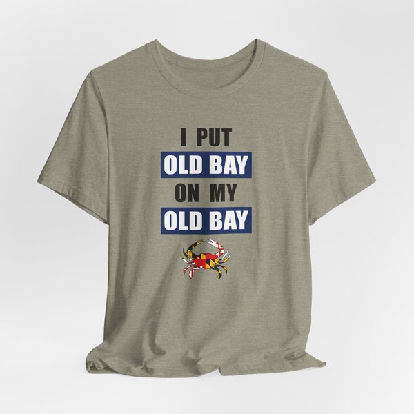 Old Bay Maryland Crab Flag Comfort Shirt, Old Bay Crab T-Shirt-image