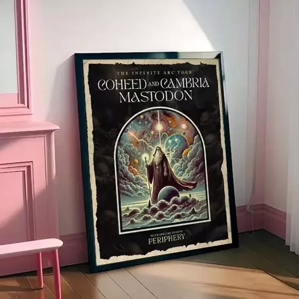 Coheed And Cambria Mastodon The Infinite Arc 2025 Tour Poster-image