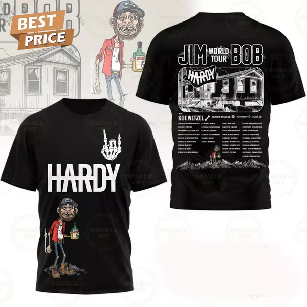Hardyy Jimbob World Tour 2025 T-Shirt 3D-image