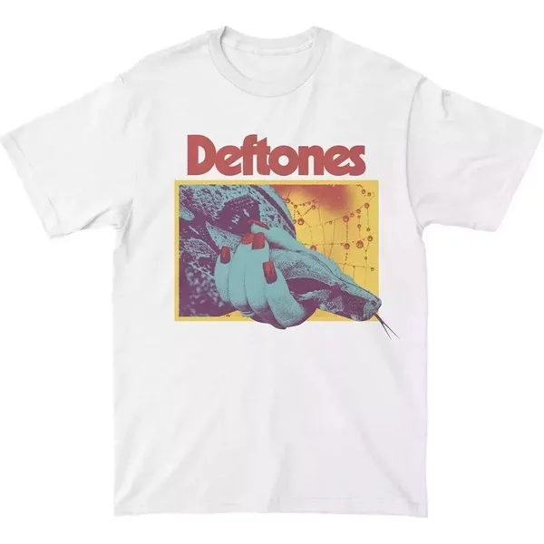 Deftone 2025 Tour Snake White Unisex T-Shirt-image