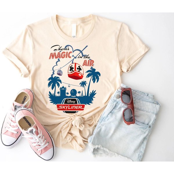 Vintage Disneyyy Skyliner Travel The World From Above Shirt-image