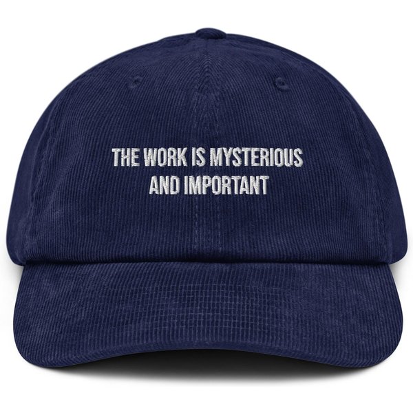 Severance Corduroy Hat | The Work Is Mysterious And Important-image