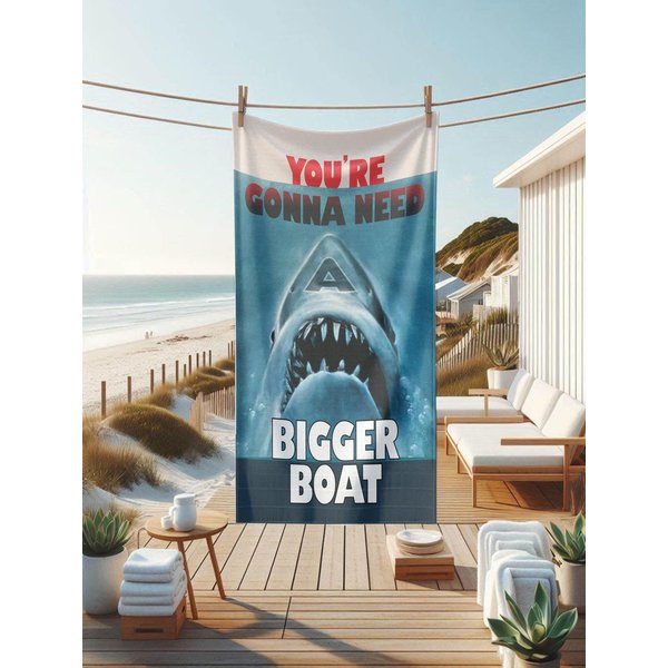 Jaws Beach Towel - You're Gonna Need A Bigger Boat-image