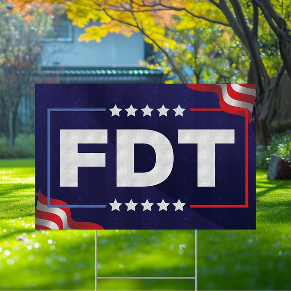 Fdt Yard Sign, Subtle Fck Garden Sign, Subtle Anti Yard Sign-image