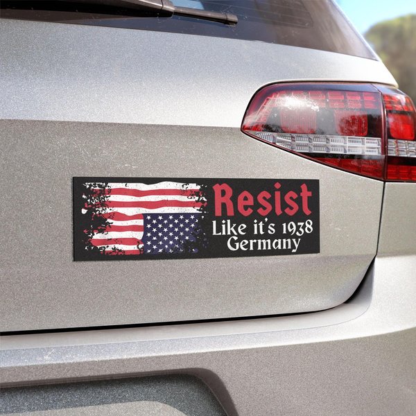 Upside Down Flag,Resist Car Magnet-image