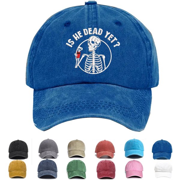 Is He Dead Yet Embroidered Hats, Embroidered Cap-image