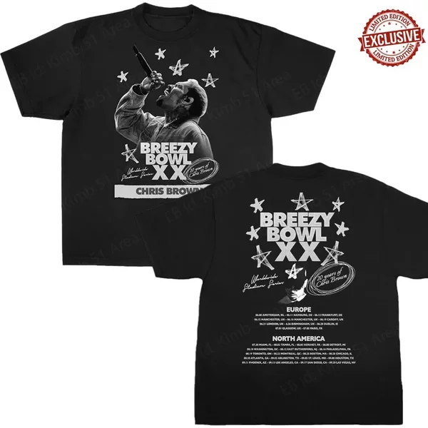 Breezy Bowl Xx 2025 Special Tour Music T-Shirt Gift For Fan-image