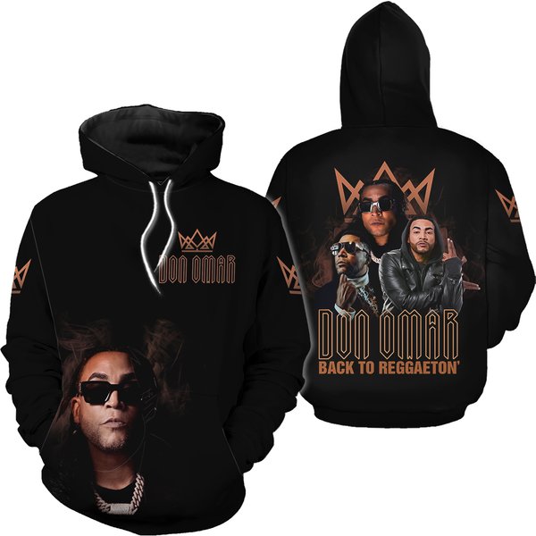 Don Omar Back To Reggaeton Fan 3D Hoodie-image
