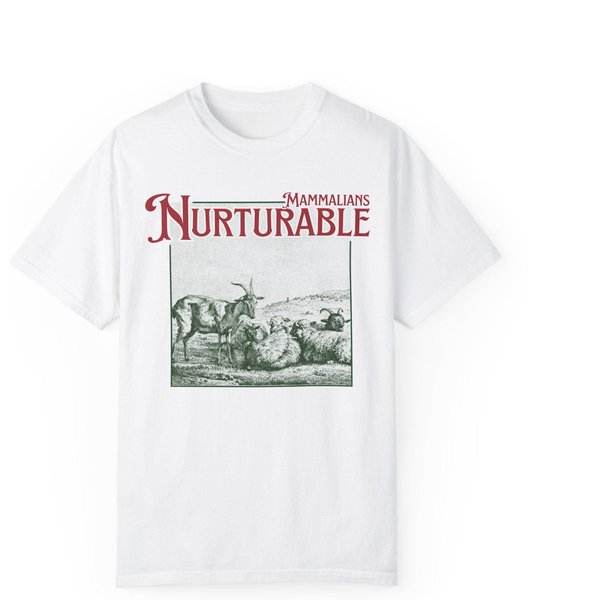 Mammalians Nurturable Severance Goat Etching Shirt, Severance Tv Show T-Shirt-image
