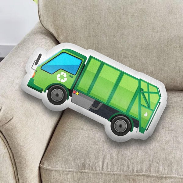 Garbage Truck Pillow, Birthday Boy Gifts, Funny Ugly Pillow, Shaped Pillow-image