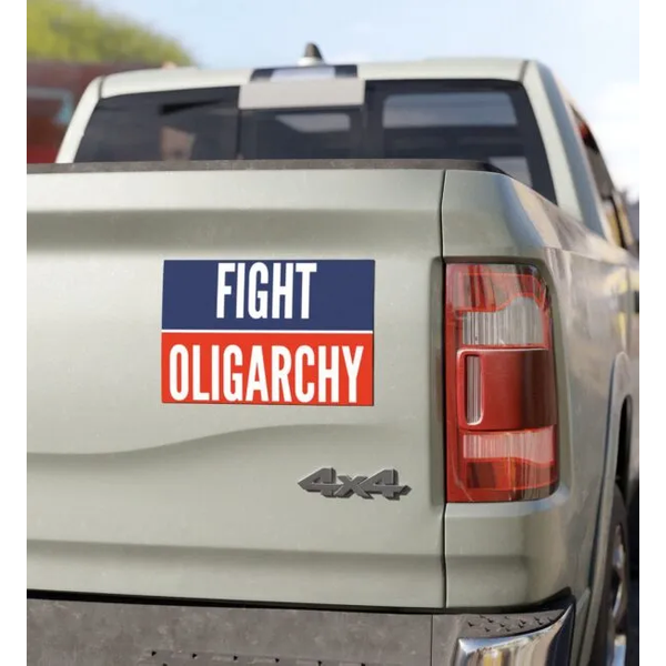 Fight Oligarchy Car Magnets