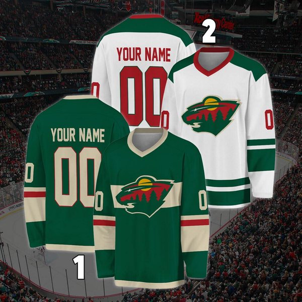 Personalized Minnesota Wild Hockey Jersey, Jersey For Men With Your Team Name-image
