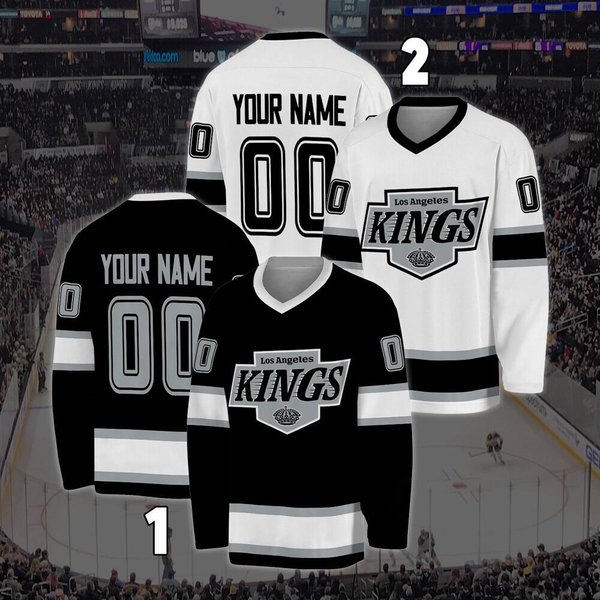 Personalized Los Angeles Kings Hockey Jersey, Jersey For Men With Your Team Name, Fan Hockey Jersey-image