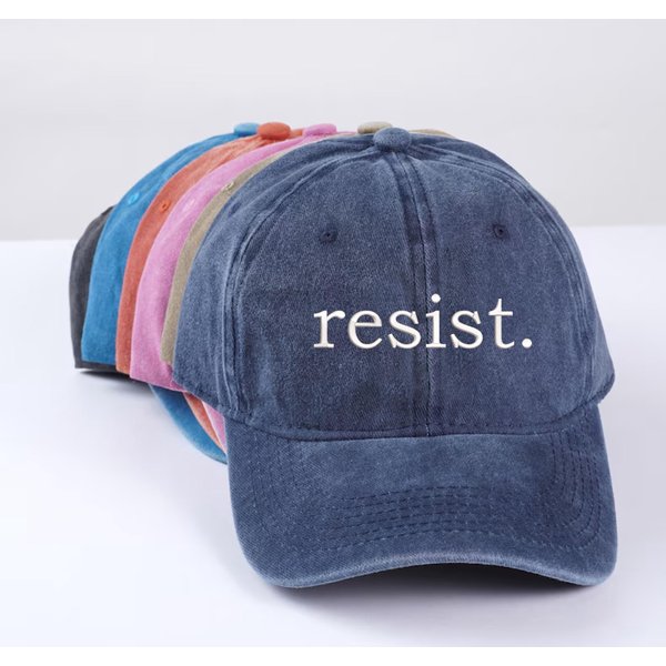 Resist Embroidered Hats , Political Protest Resist Baseball Cap-image
