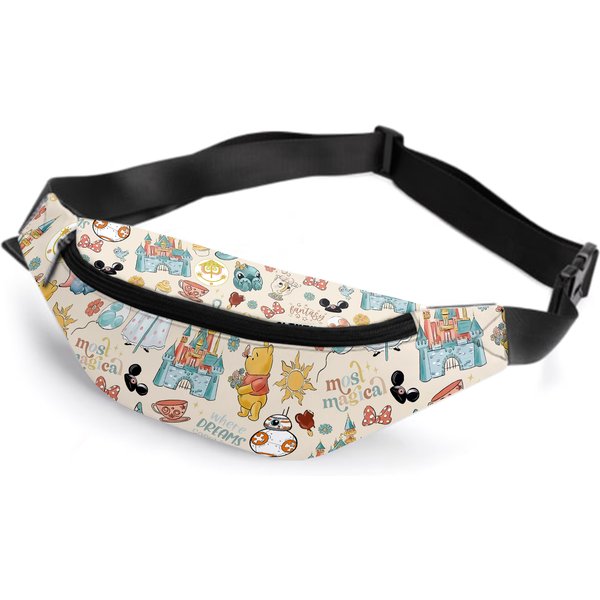 Jumbo Fanny Pack; Magical Characters, Disneyyy-image
