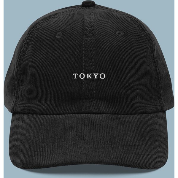 Tokyo, Japan Embroidered Corduroy Hat-image
