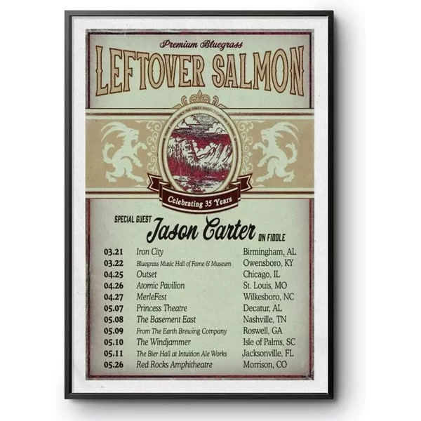Poster Leftover Salmon And Jason Carter Spring Tour 2025-image