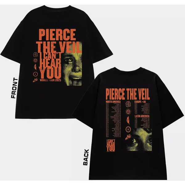 Pierce The Veil I Can't Hear You Tour 2025 Shirt, Pierce The Veil Concert 2025-image
